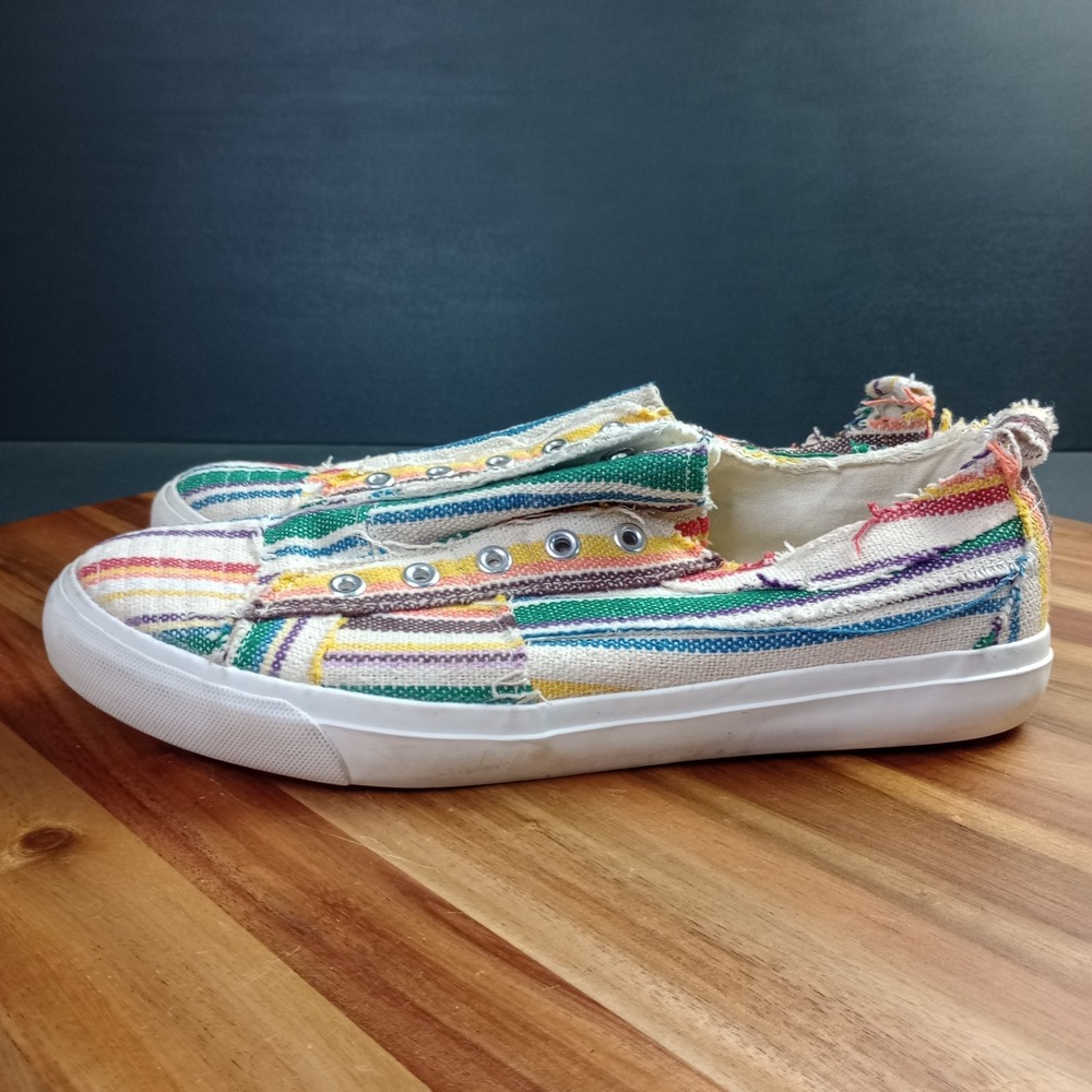 Corkys Babalu Slip On Canvas Shoes Sneaker Women's Size 10 Beach Vacation Resort
